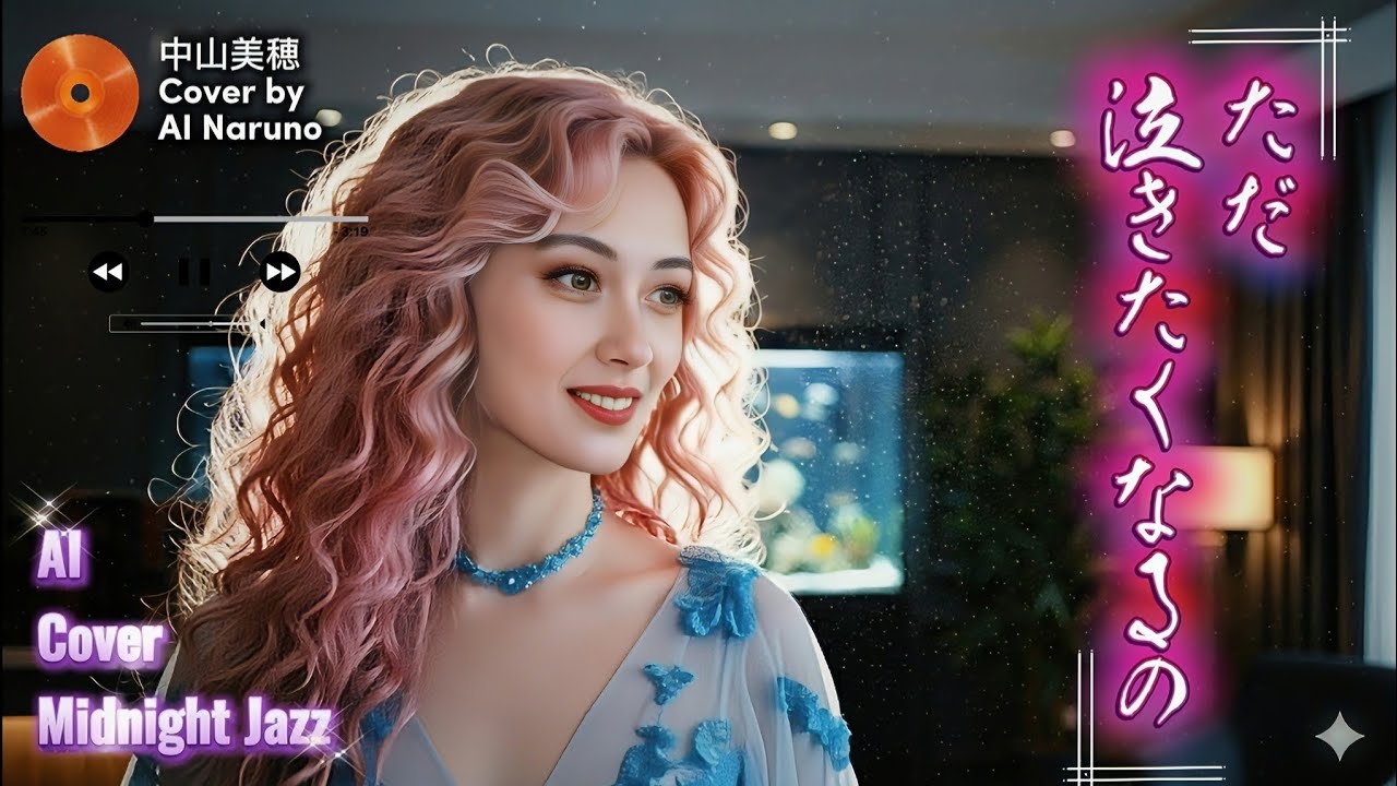 中山美穂最大のヒット曲「ただ泣きたくなるの」をAI歌手ナルノがハートフルにJazzカバー！ミポリンよ安らかに…。#中山美穂 #ただ泣きたくなるの #jpop #Jazz #love #結婚式