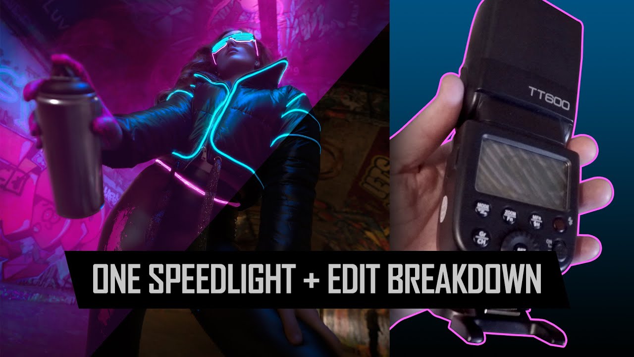 Cyberpunk // One speedlight challenge // Godox TT600 // PHOTO IDEA