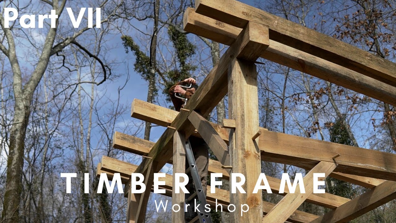 Tiny Timber Frame Pt. 7: Rafters and Metal Roofing // Plans Available