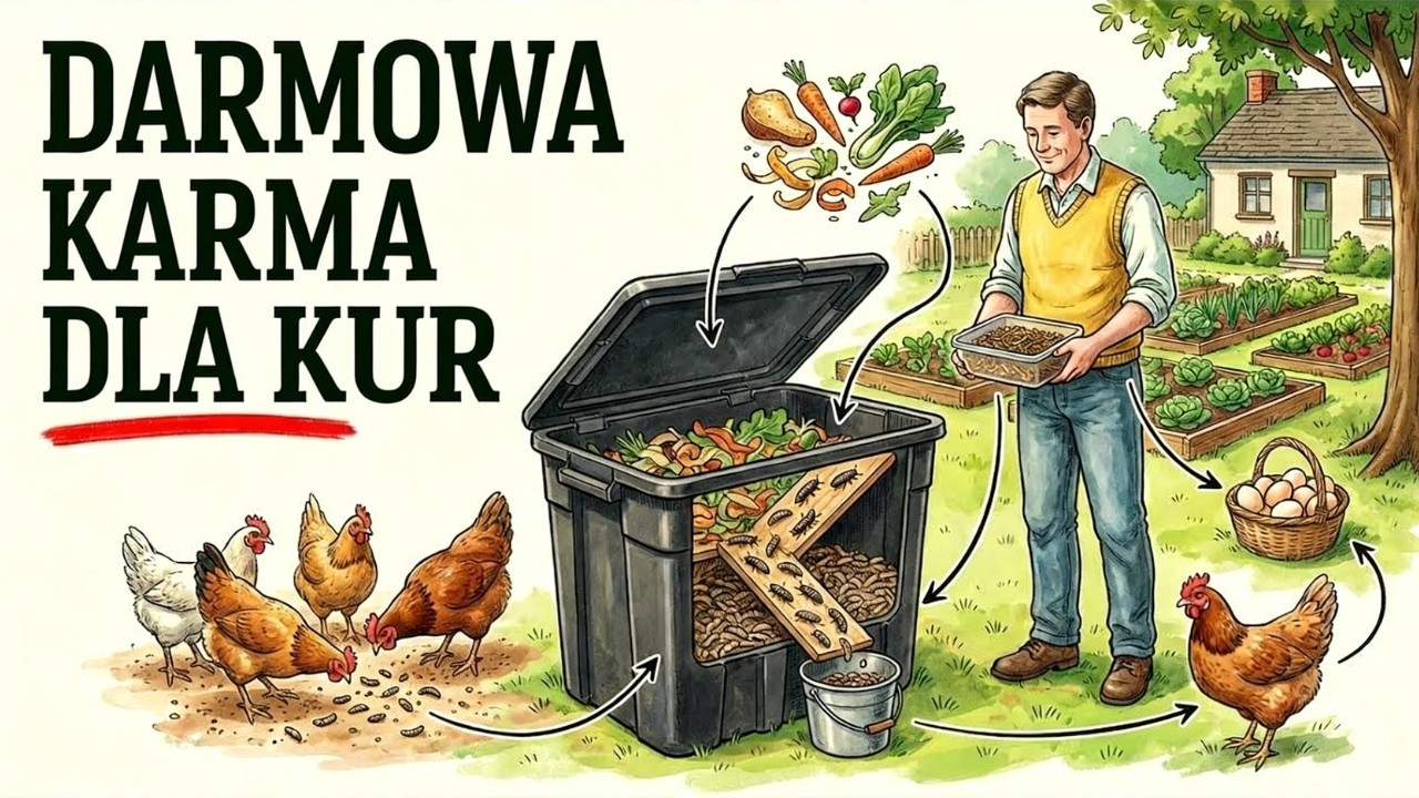 DARMOWA Pasza Dla Kur Przez Cały Rok: System Hodowli Larw, Który Karmi Twoje Stado