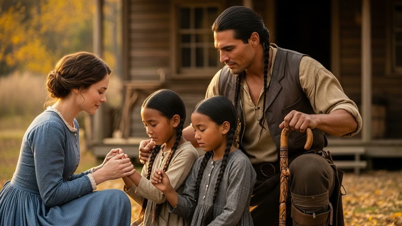 Daughters of The Broken Cherokee Warrior Didn’t Smile Again…Until The White Woman Held Their Hands..