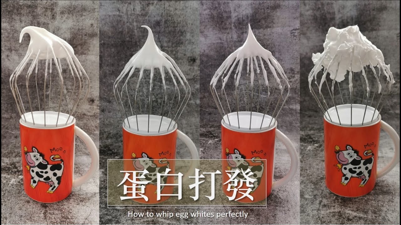 最全的蛋白打发攻略｜湿性，中性，干性，打发过度补救｜ 萨姐的南腔北调 How to whip egg whites (Soft peak, Firm peak, Stiff peak)