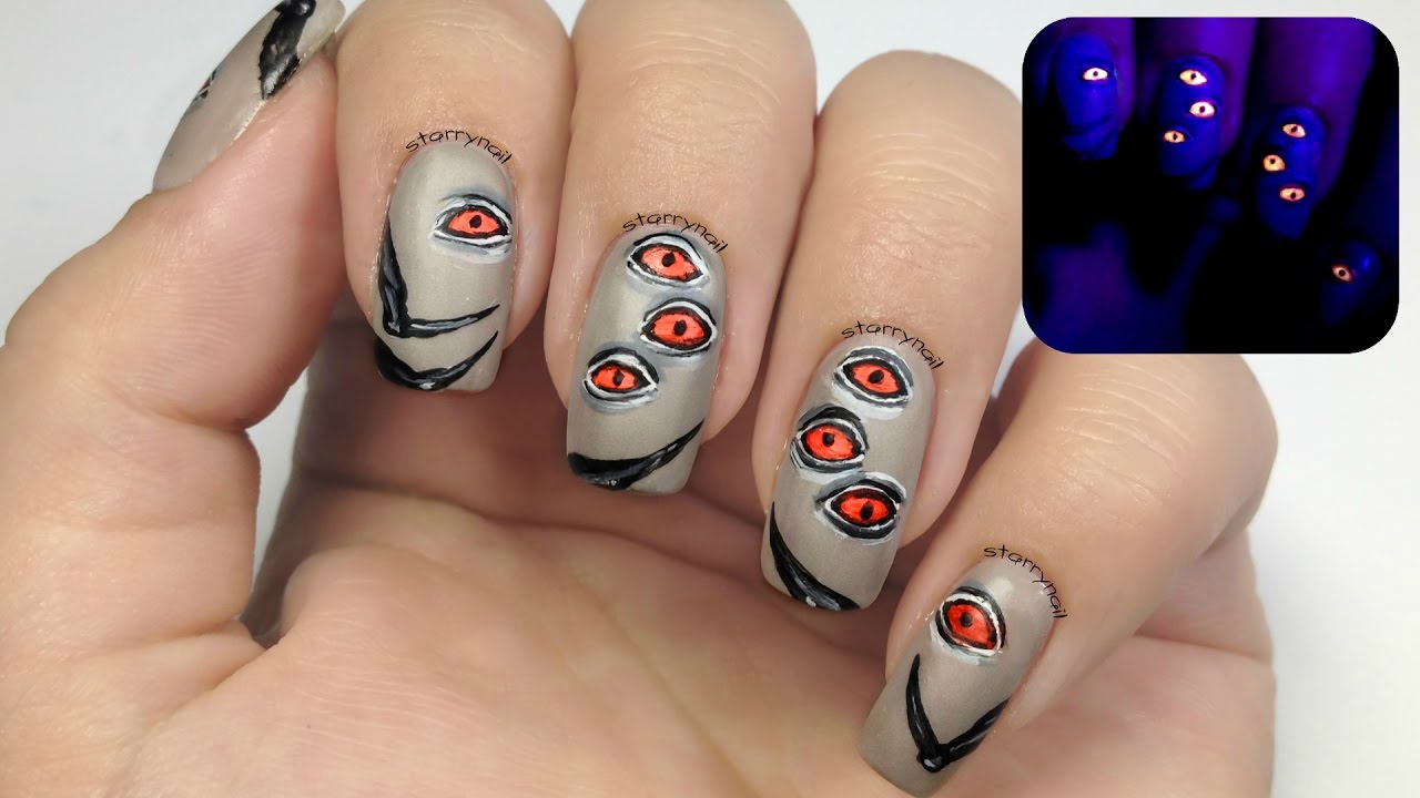 Spider Eyes [Freehand Nail Art]