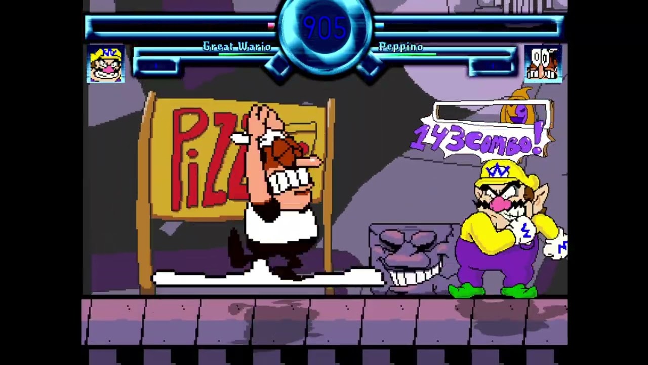 MUGEN: Wario vs. Peppino (Rematch!)