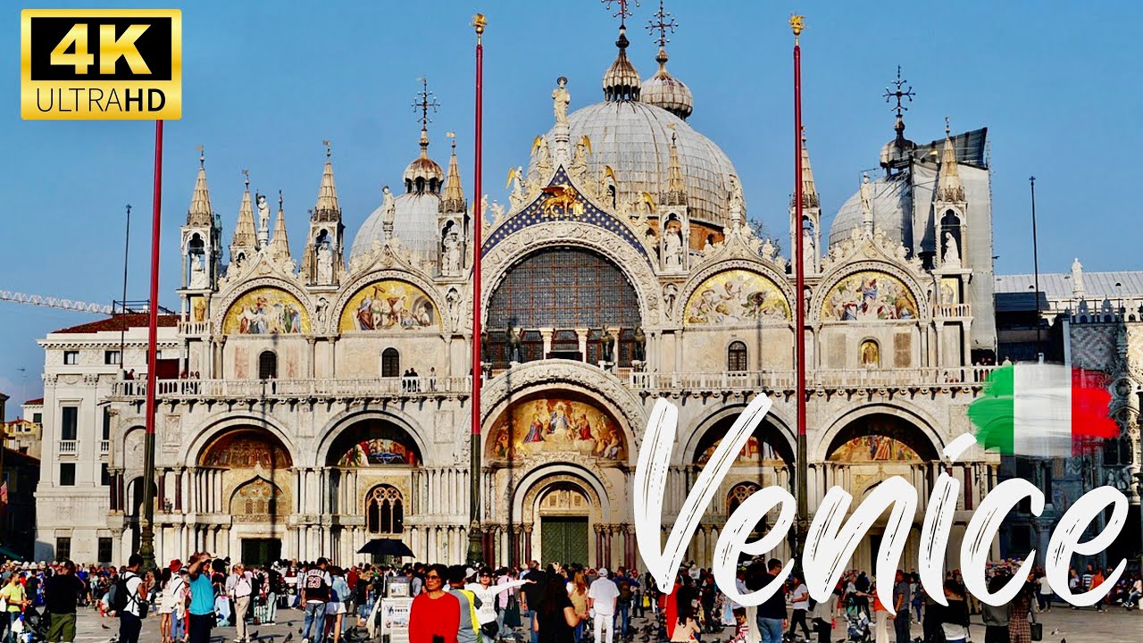 Venice Italy 4k - Summer Walking Tour Canal And Street