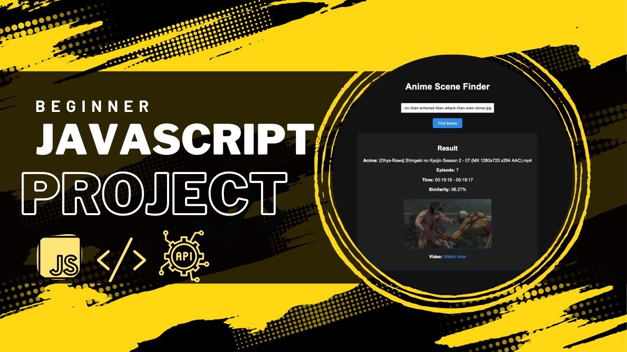 Beginner JavaScript Project | Build & Deploy Anime Scene Finder App