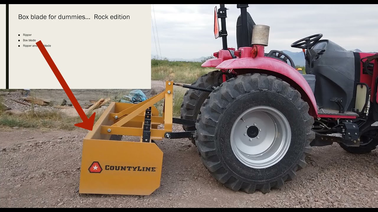 How does box blade work? Let's grade rocky land