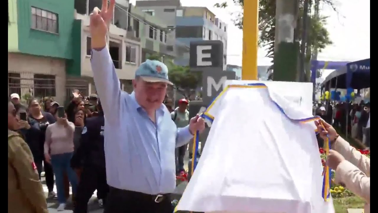 Inauguración de pistas de la av. Guardia Republicana y el jr. Cajamarca.