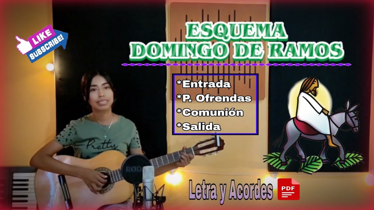 Esquema Domingo de Ramos (Letra y Acordes PDF)