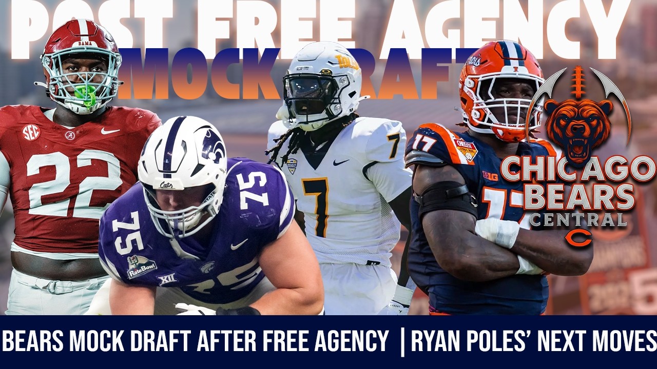 Bears Post Free Agency Mock Draft | How Ryan Poles Can Get Dennis Allen More Weapons!