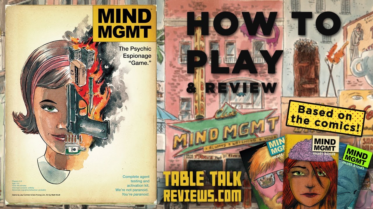 Как играть в Mind MGMT: The Psychic Espionage Game и обзор игры | Table Talk Reviews