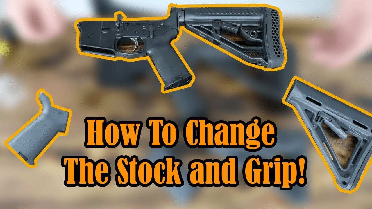 How to Change the Stock and Grip on an AR-15! (Super Easy!)