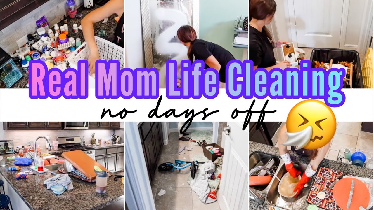 REAL MOM LIFE CLEANING MOTIVATION | WHOLE HOUSE CLEANING + DECLUTTER | MESSY HOUSE CLEAN WITH ME