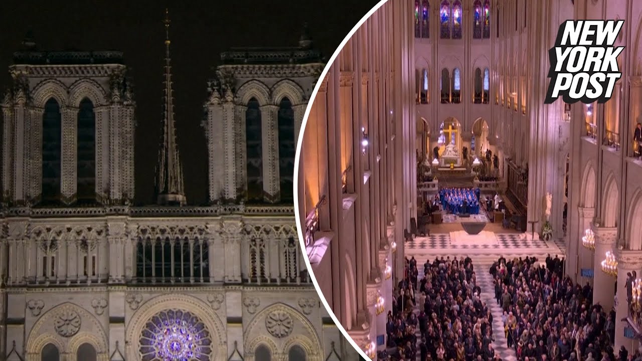 Notre Dame Cathedral reopens with jubilant ceremonies 5 years after fire nearly destroyed it