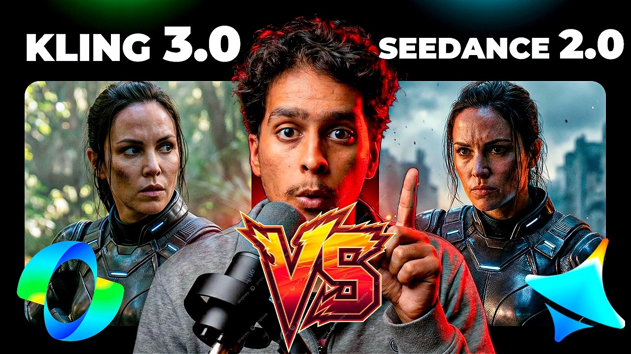 Kling 3.0 VS Seedance 2.0 - Qual é a Melhor IA de Vídeo?