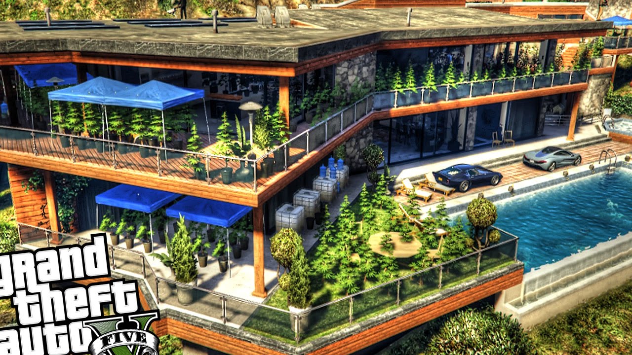 Franklin's Illegal Growing Weed House - GTA 5 PC MOD