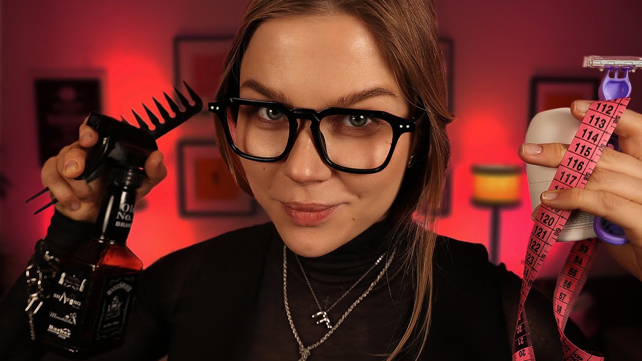 ASMR Hairstylist, Russian Teacher & Face Measuring 💇‍♀️📚📏 | 3-in-1 Roleplay for Sleep
