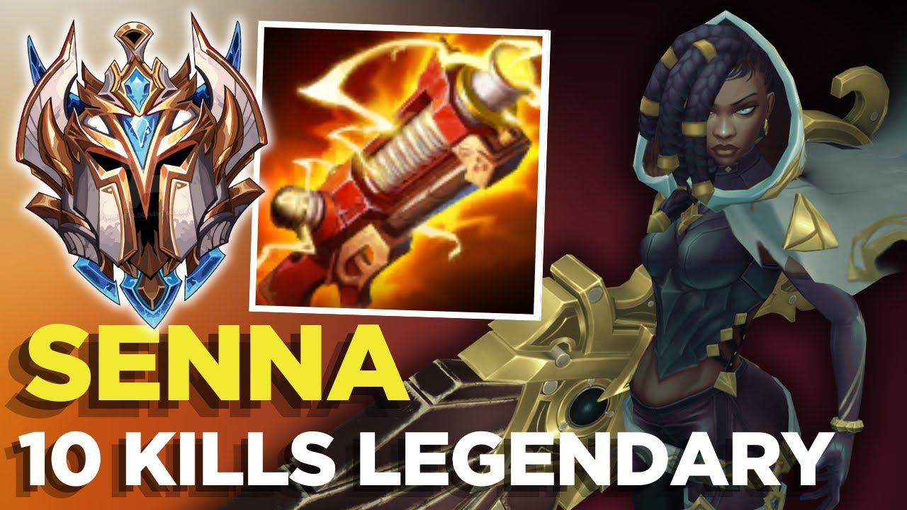 Senna S19 Build + Runes - 10 Kills Legendary Gameplay🔫- S19 Wild Rift Gameplay