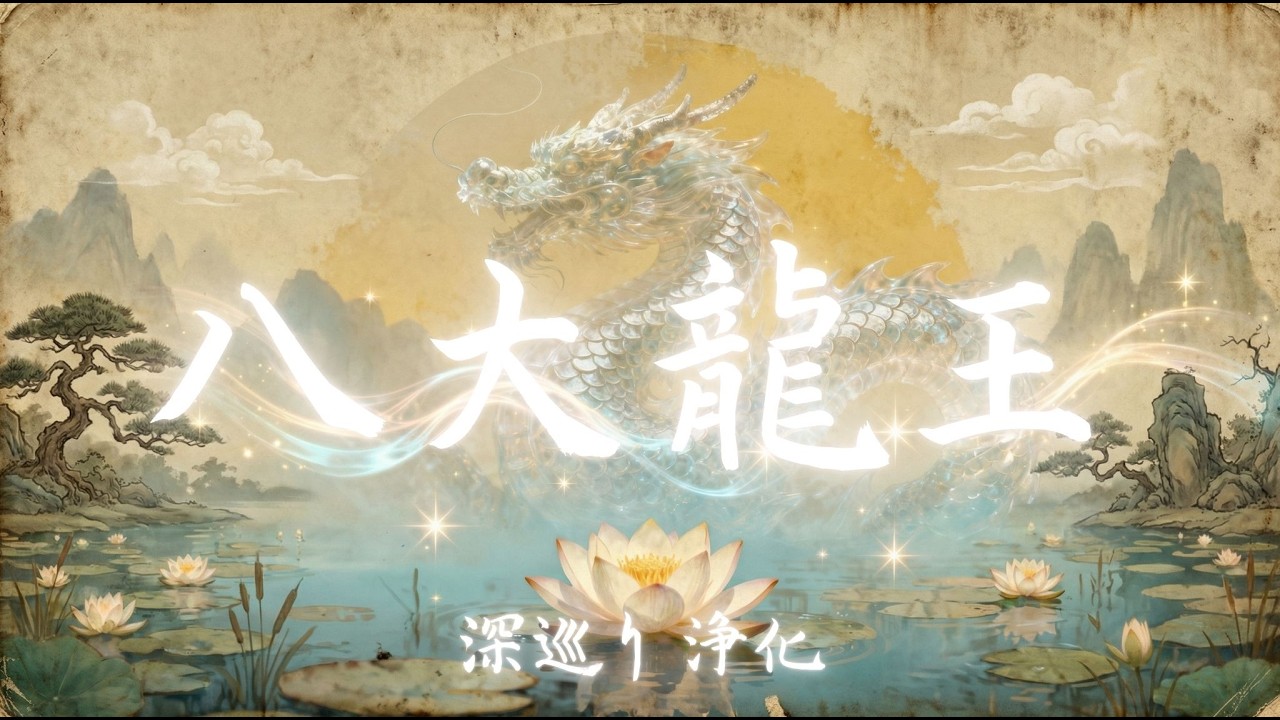 【660Hz /瞑想・睡眠・浄化】八大龍王の祈り｜言霊×音霊ヒーリング音楽・龍神エネルギー・Healing Meditation