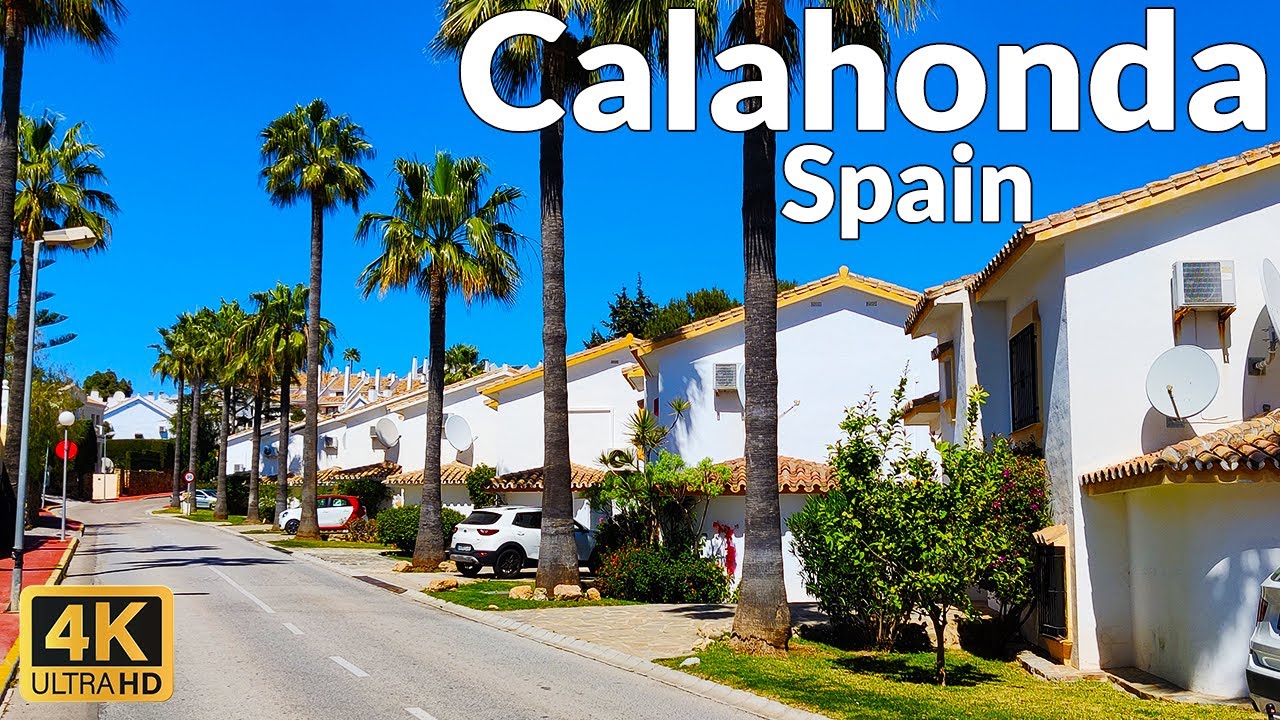 Walking Tour of Sitio de Calahonda, Mijas, Spain in March 2023 (4K Ultra HD, 60fps)