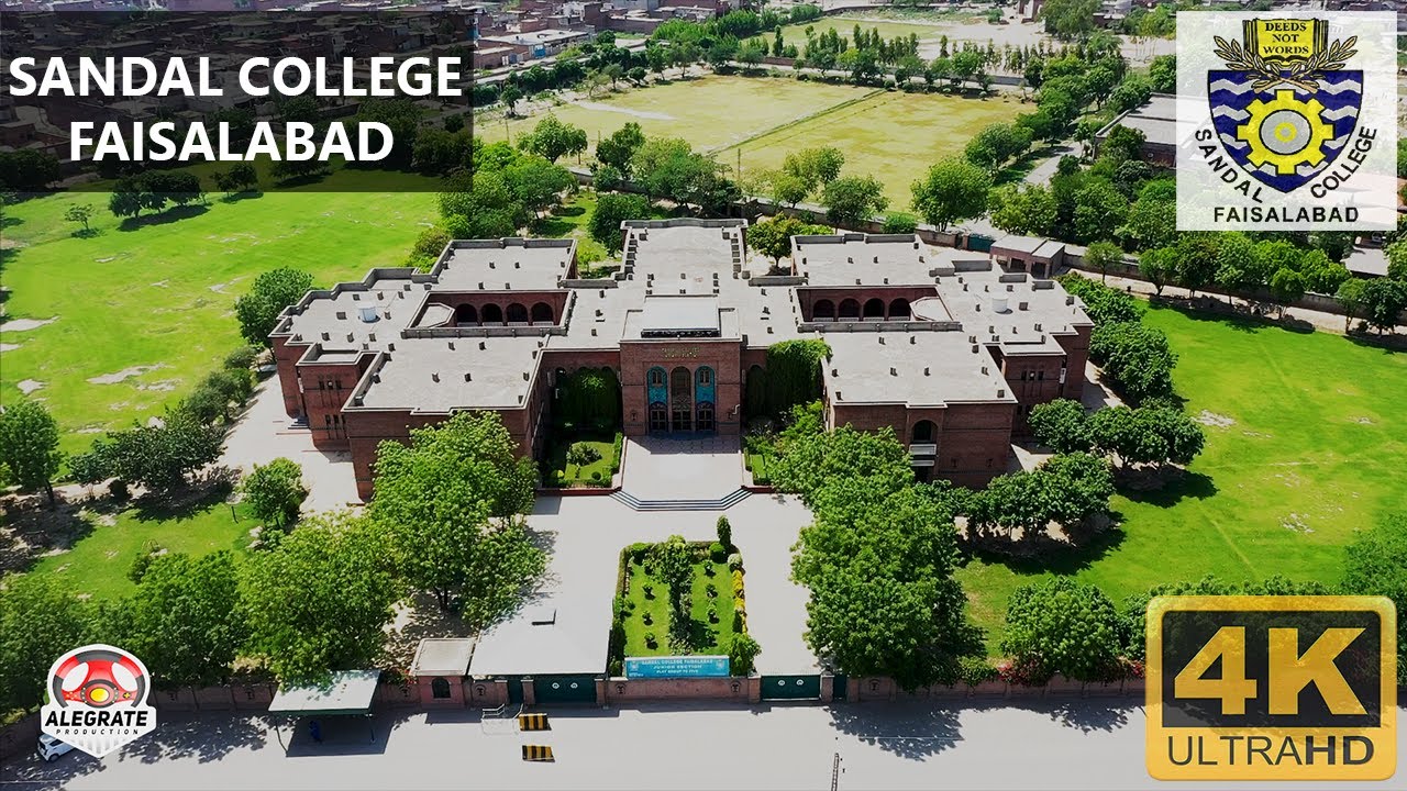 Sandal college Faisalabad | My school | 4K drone video