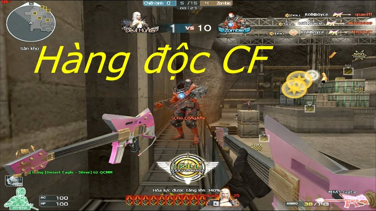 [ Bình Luận CF ] M4A1-Guitar - Tiền Zombie v4