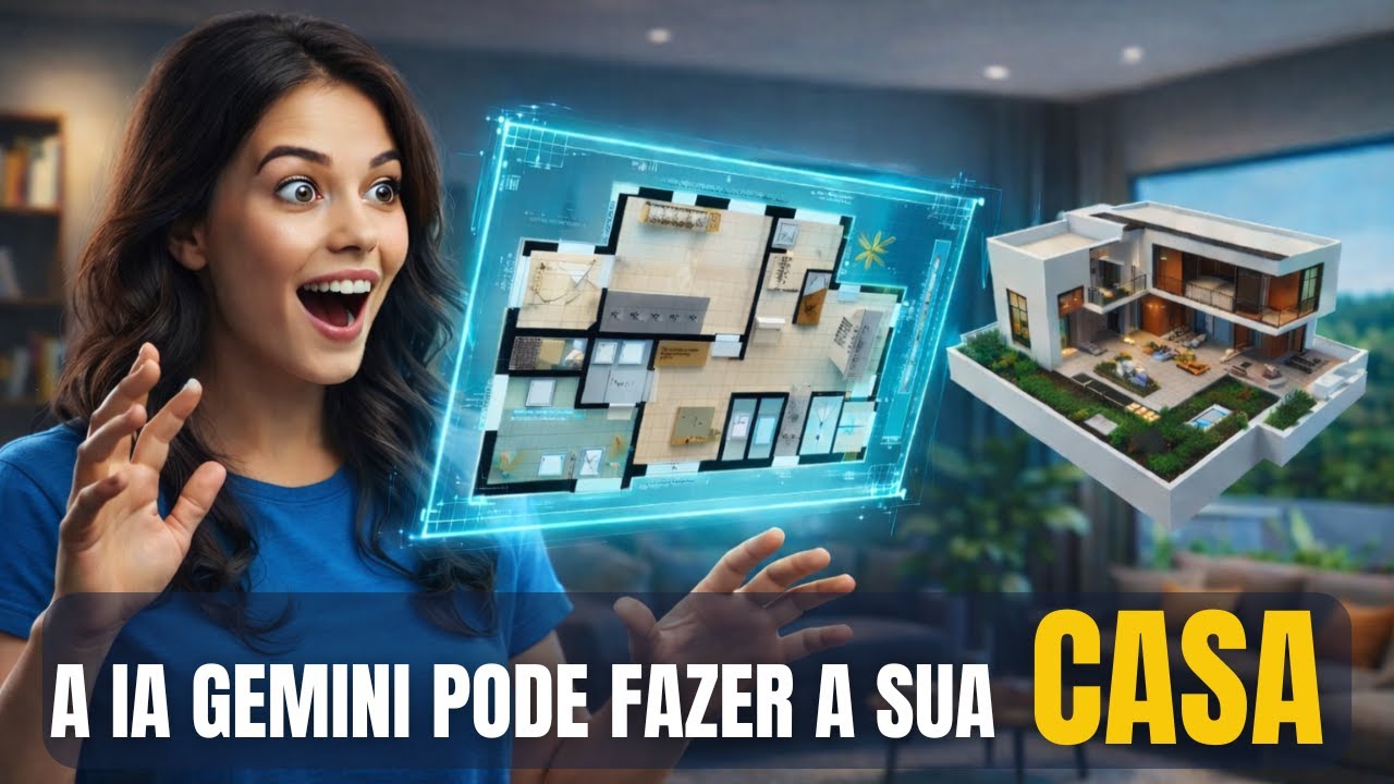 A Inteligência Artificial vai transfomar a Construção Civil! Planta baixa e 3D com Gemini!
