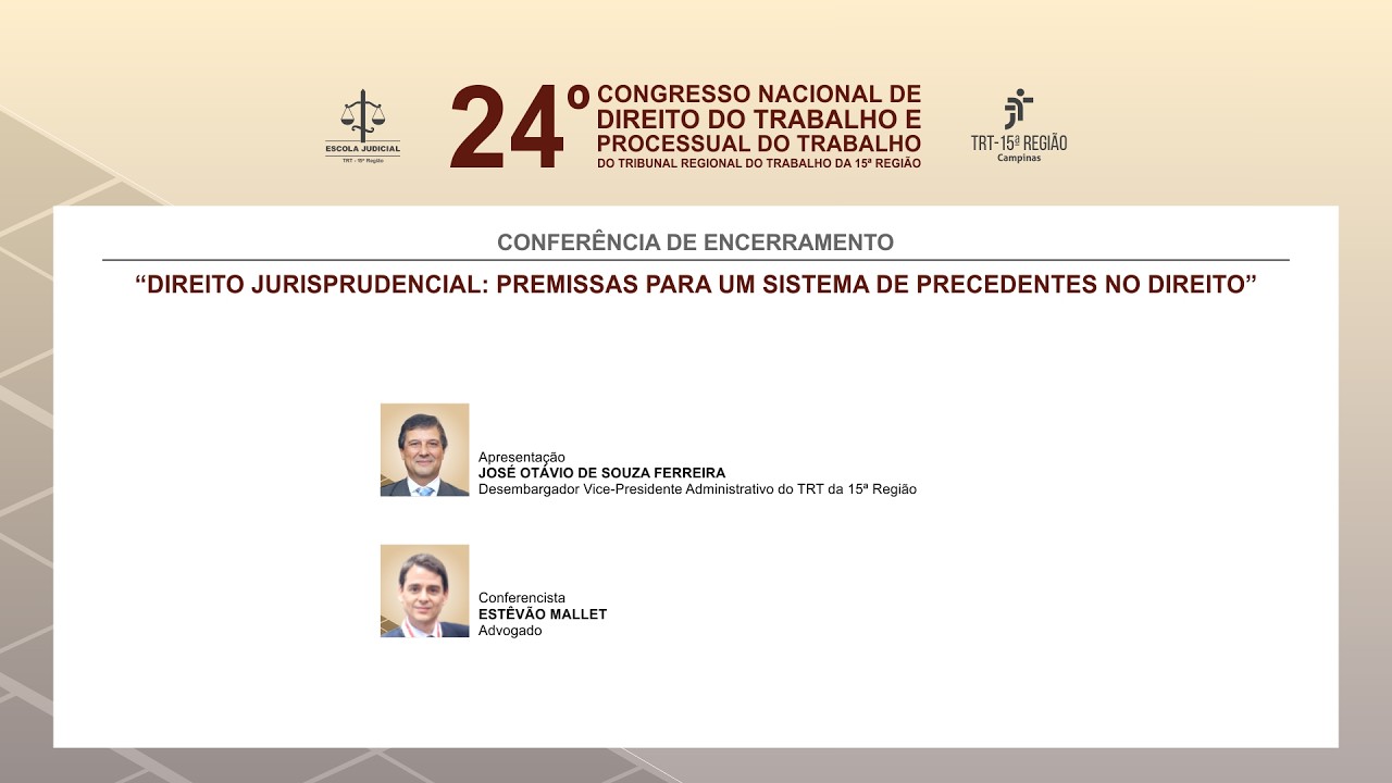 24º Congresso Nacional 2024 - Conferência de Encerramento (com acessibilidade)