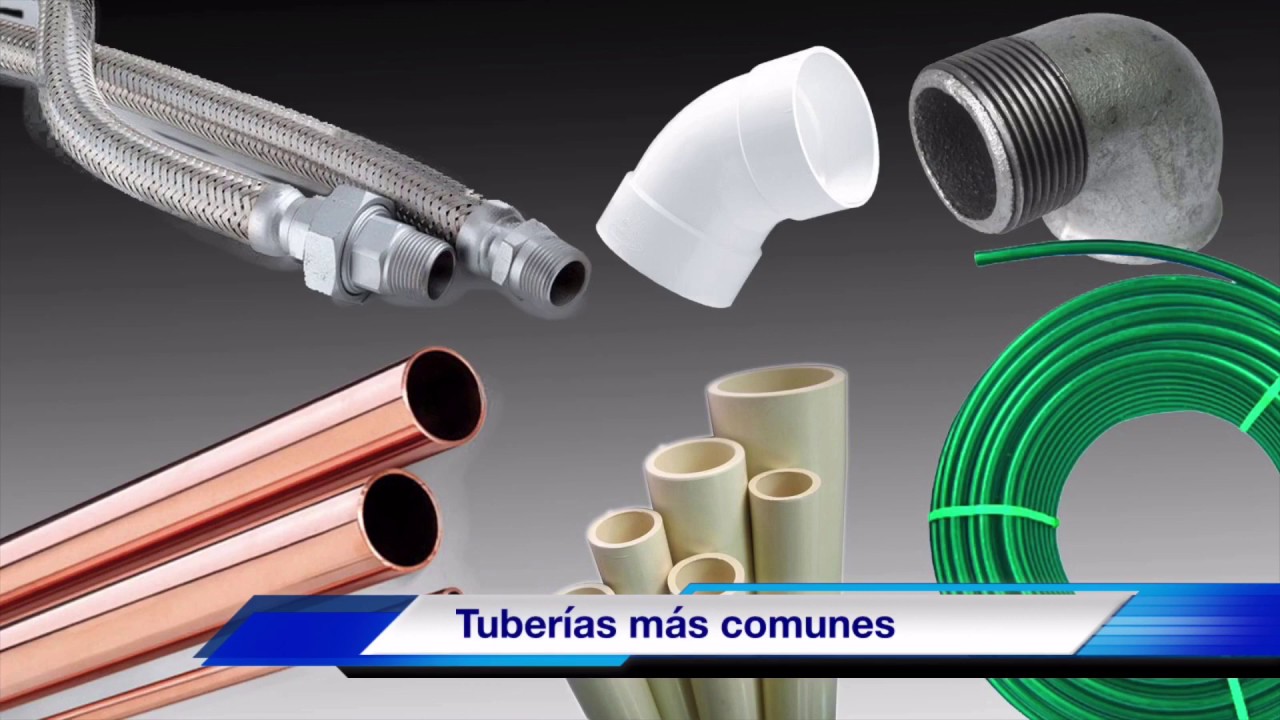 Tipos de tubería para Agua PVC, CPVC, PPR, Cobre usos más comunes