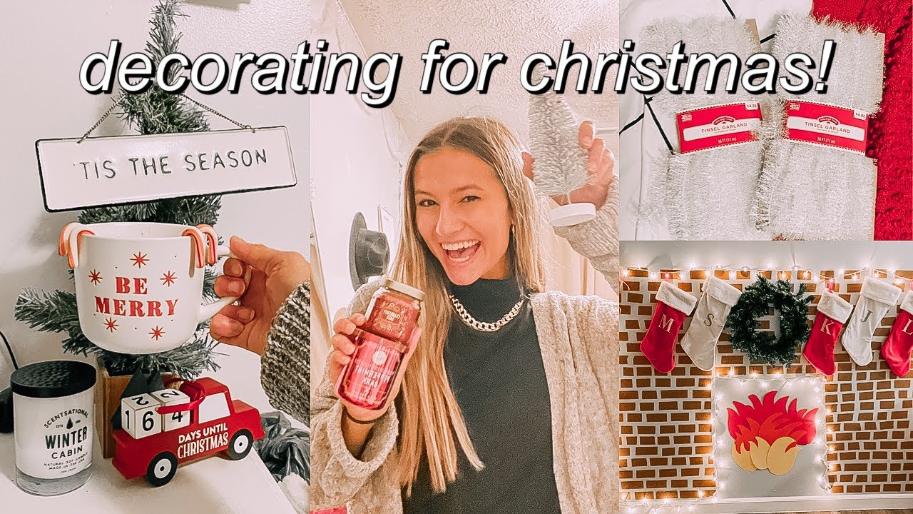 HOLIDAY ROOM MAKEOVER 2020! | Decorating for Christmas, festive candles, starbucks holiday drinks!!