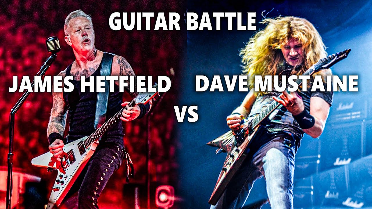 James Hetfield vs Dave Mustaine Guitar Battle (Riffs & Solo) 2025