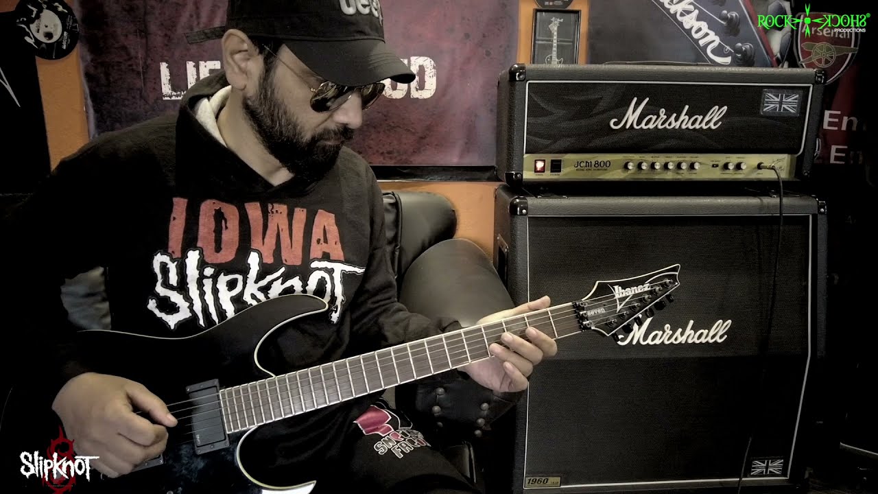 IBANEZ MTM 2 Mick Thomson Signature Guitar Quick Demo | Marshall 2203KK Kerry King Signature JCM800