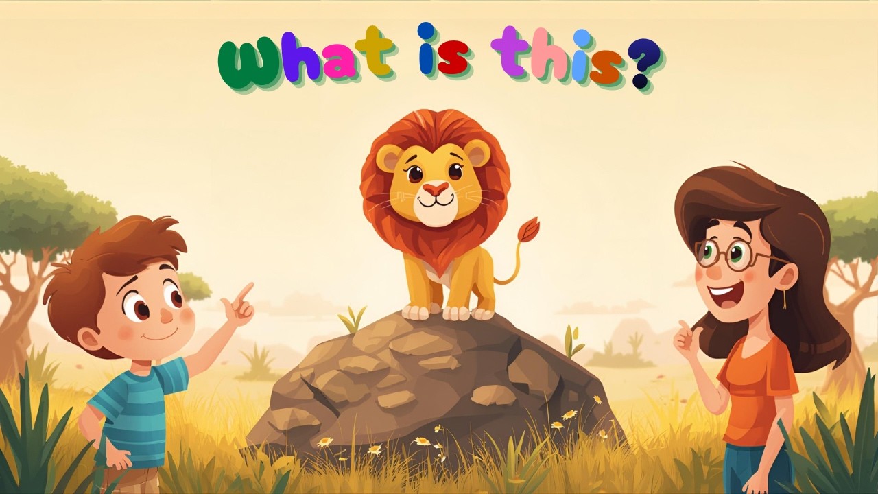 What’s This, Mommy? 🦁 Wild Animals for Toddlers | Lion, Tiger & Elephant | Low Stimulation Learning