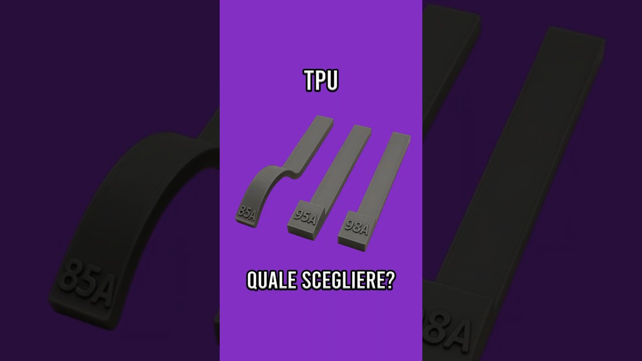 La differenza tra TPU morbido e rigido! #3dprinting #stampa3d #makerlife
