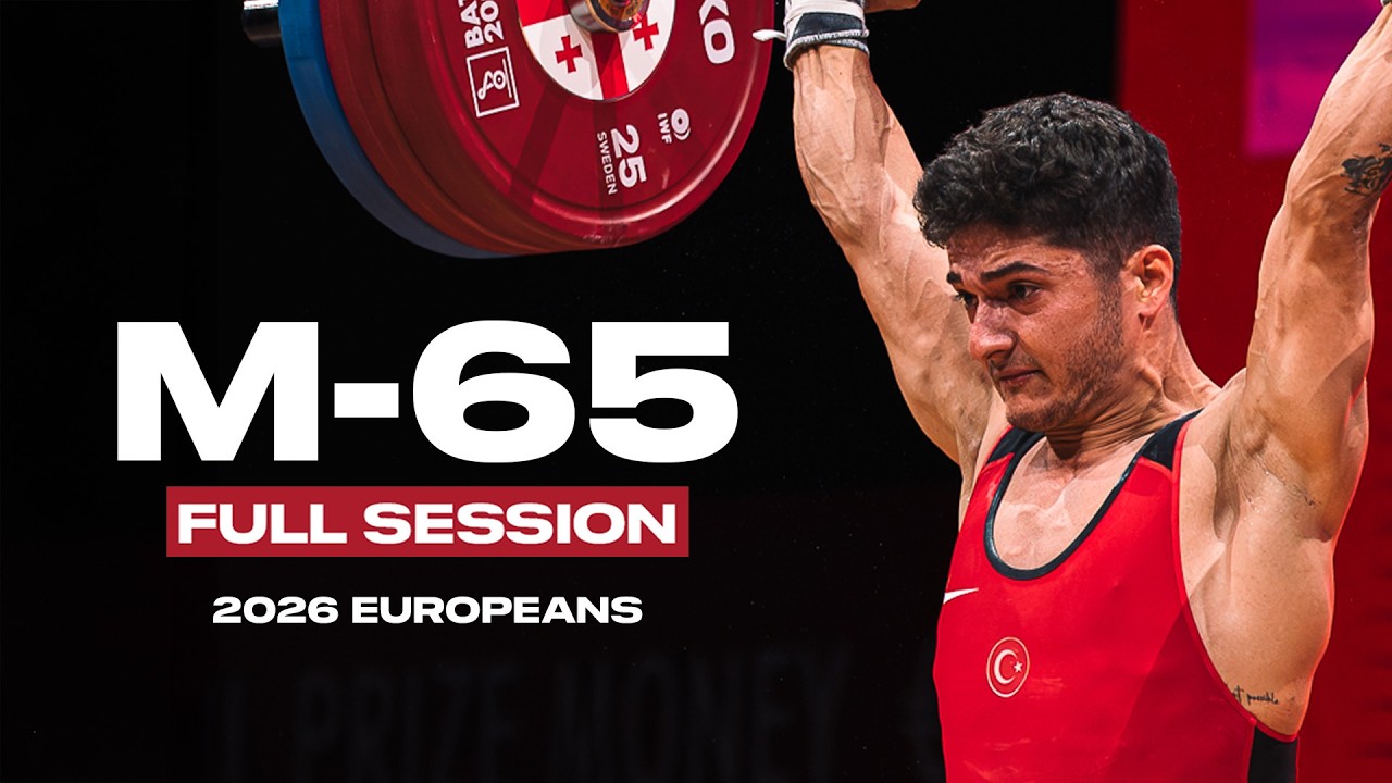 Men's -65kg 2026 European Weightlifting Championships | Full Session