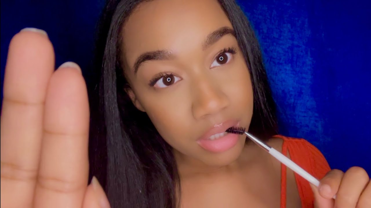 ASMR Spit Painting You (w/ Spoolie) 💦🎨 Up Close Personal Attention ASMR