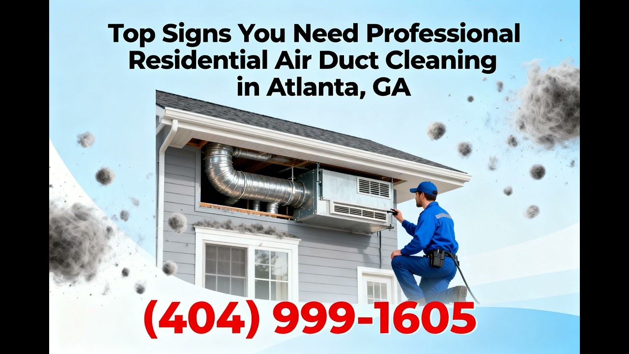 Top Signs You Need Professional Residential Air Duct Cleaning in Atlanta, GA