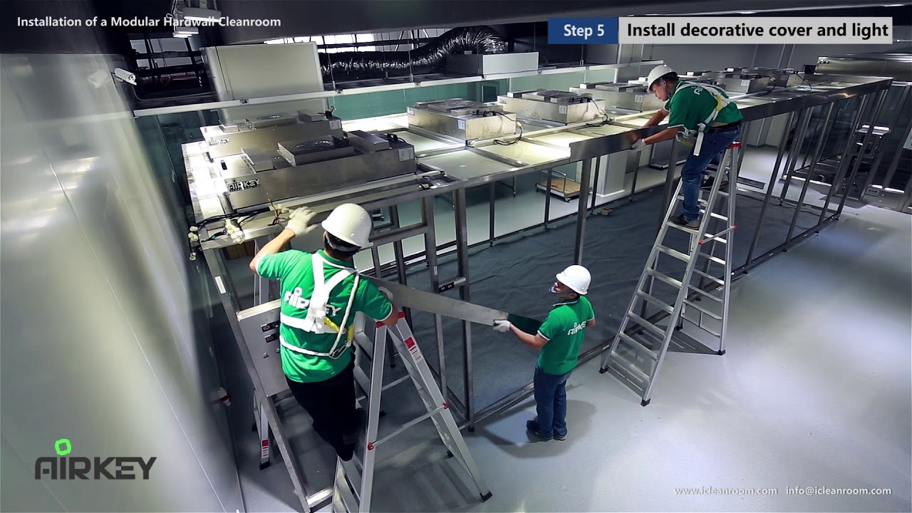 Modular Clean room installation video-High Quality