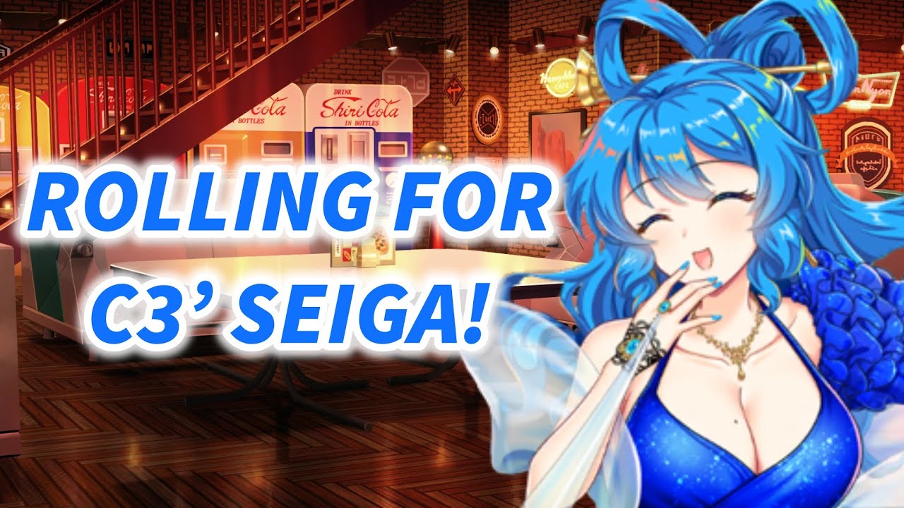 Rolling for the funny pew pew Seiga in Touhou LostWord!