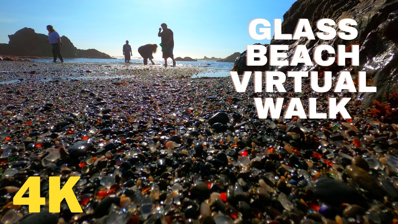 Glass Beach Virtual Walk | Binaural Audio | Fort Bragg, California