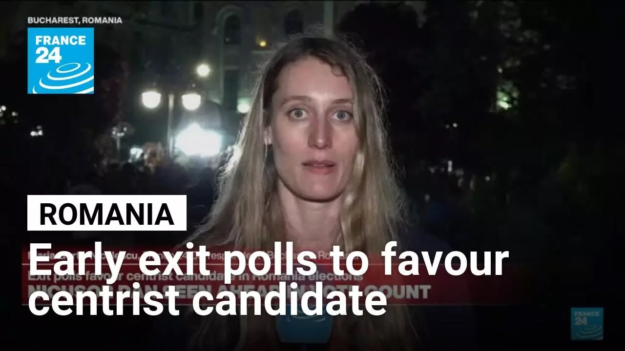 Early exit polls favour centrist candidate in Romania presidential election • FRANCE 24 English