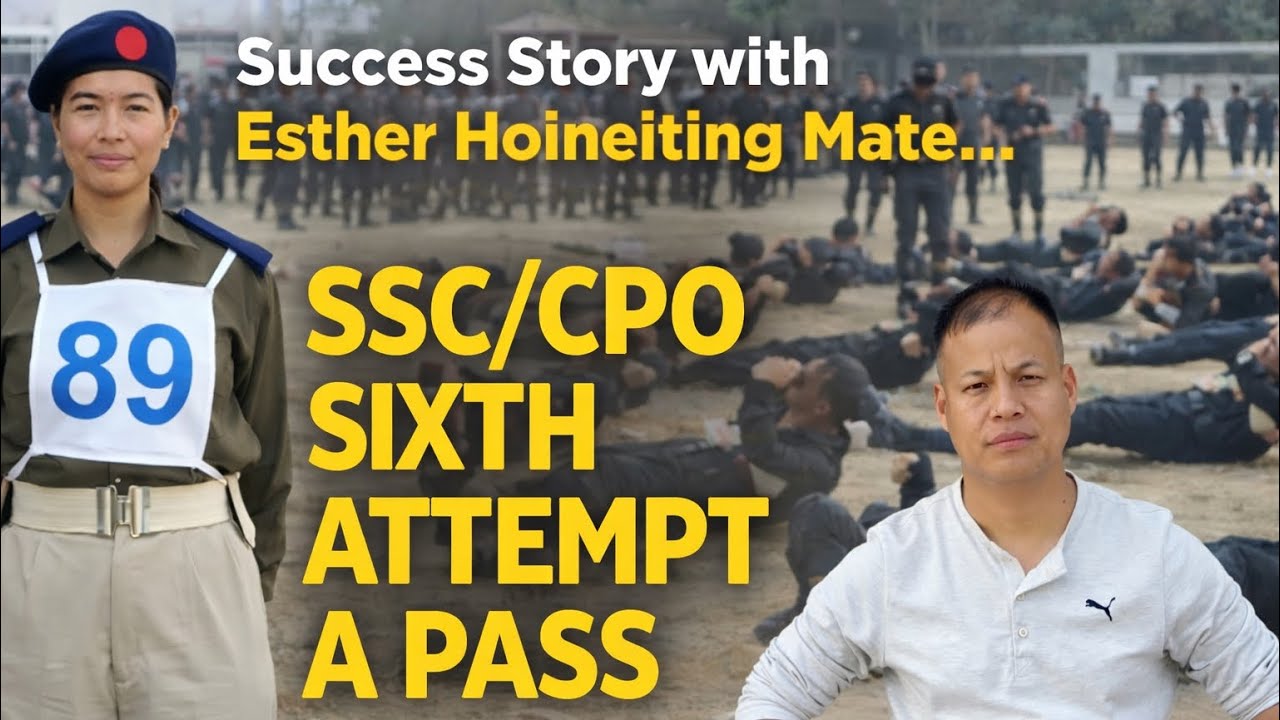 SSC/CPO Sixth attempt a success pan; Esther Hoineiting Mate toh houlimna… 