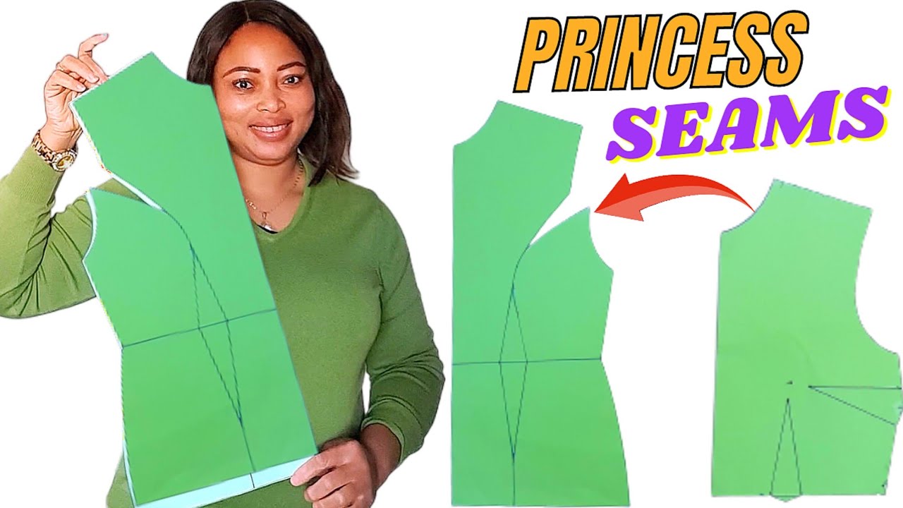 🌟 EASIEST WAY TO DRAFT A PRINCESS DART. CONVERT BASIC  BODICE TO A PERFECT ARMHOLE PRINCESS SEAMS.