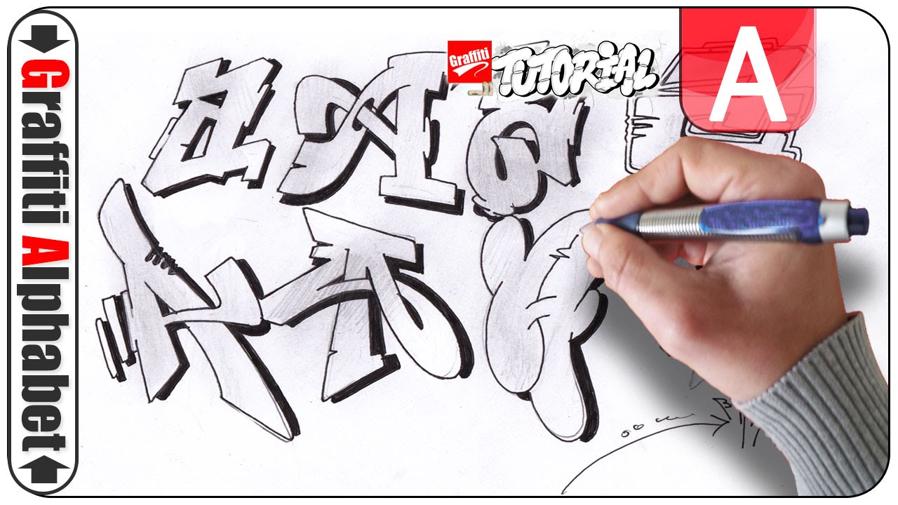 Graffiti Alphabet - Buchstabe A - Letra A - Letter A