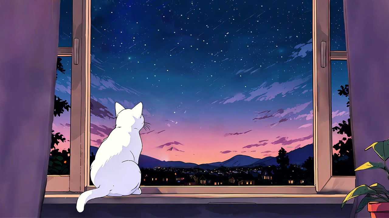 [NO ADS] Lofi music background ambience for study and focus  🌙
