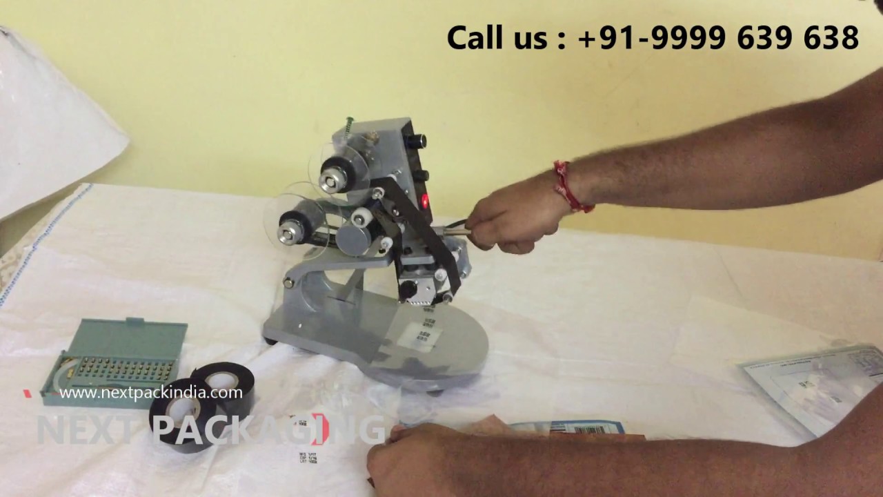 DIY Manual Batch coding Machine, Mrp coding machine, hot foil coding machine,