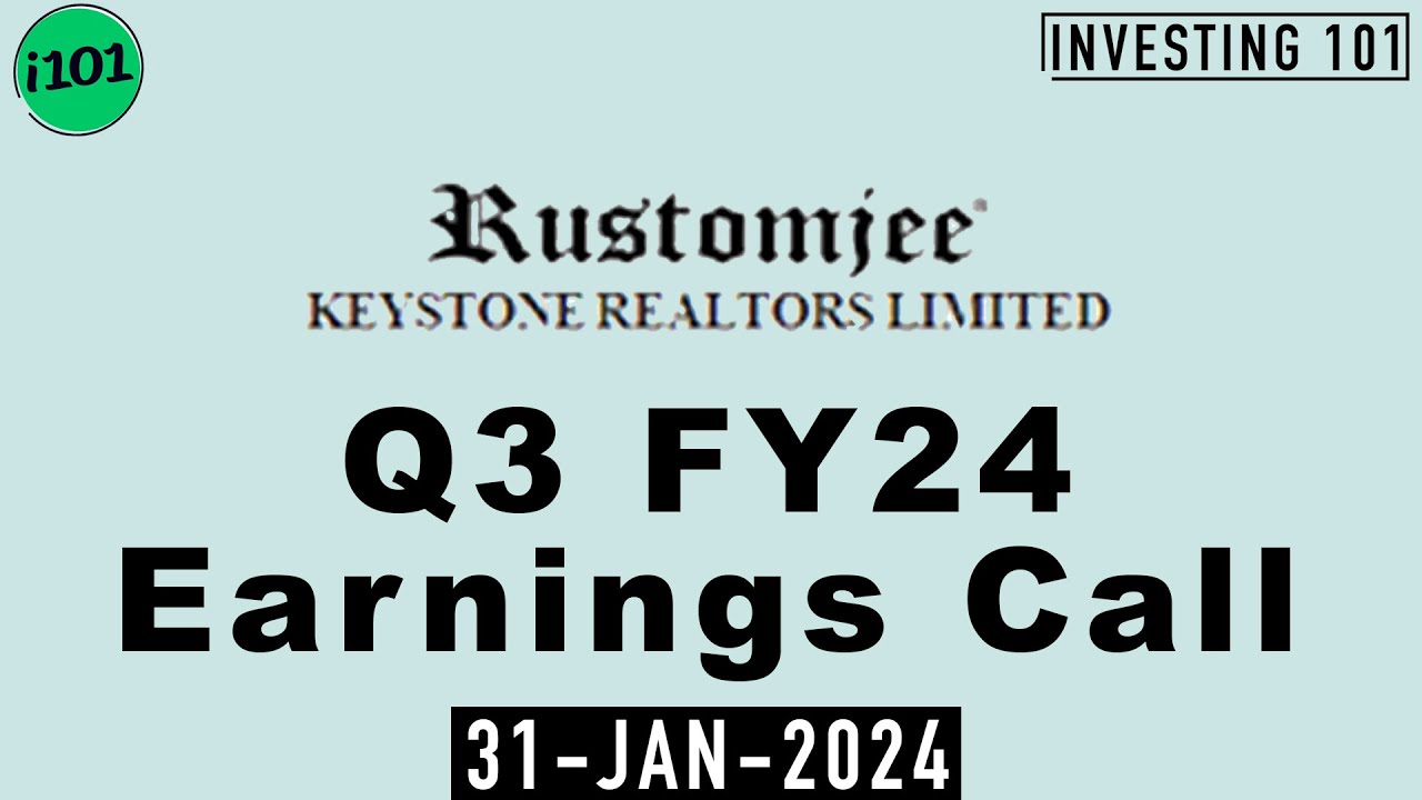 Keystone Realtors Limited Q3 FY24 Earnings Call | Keystone Realtors Limited  FY24 Q3 Results