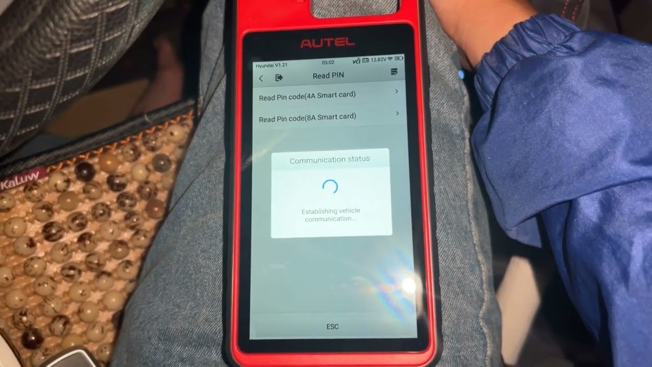 Read pincode and program add smart HYUNDAI i10 2022 ID4A by Autel KM100