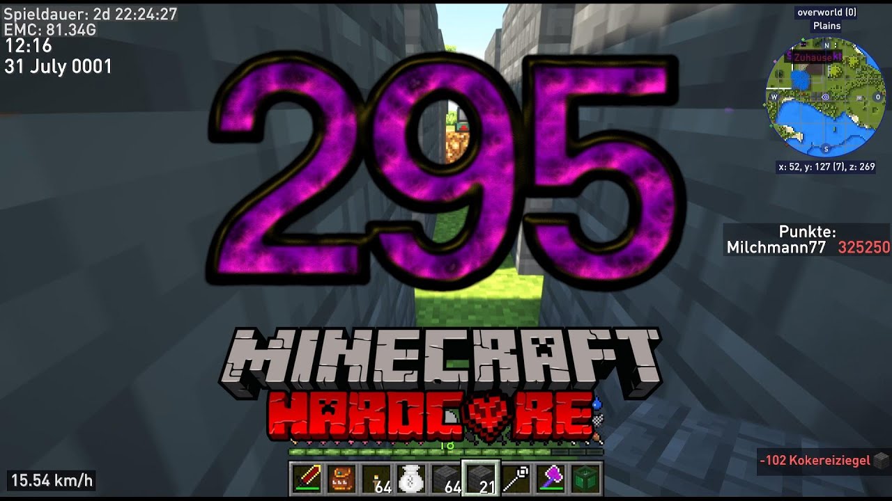 Let's Play Hardcore Minecraft #295 [DEUTSCH] - Provisorische Koksfabrik im Vorgarten