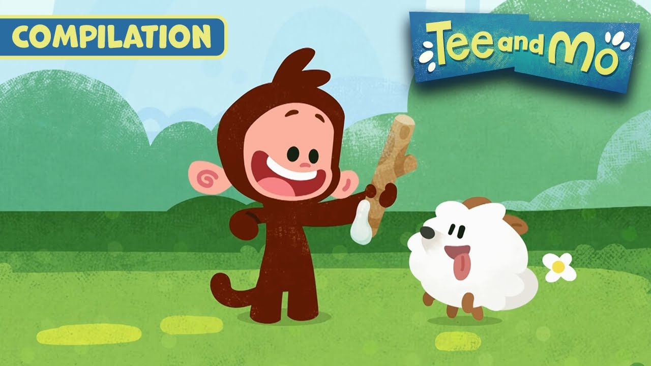 Tee's Animal Pals | Tee and Mo 🐒 COMPILATION 🙈 12+ MINUTES